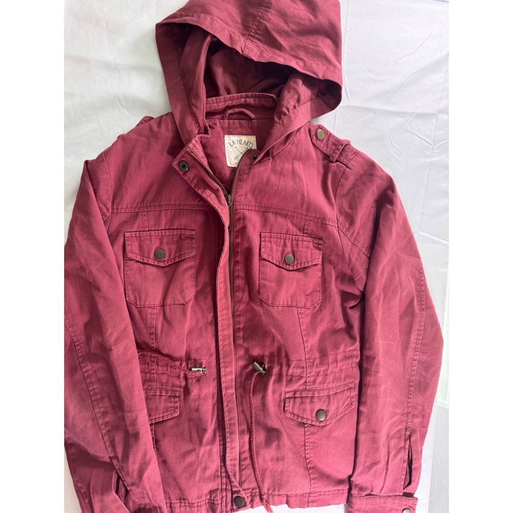 LA Hearts by PacSun Mauve Pink Hooded Utility Jacket Women's M